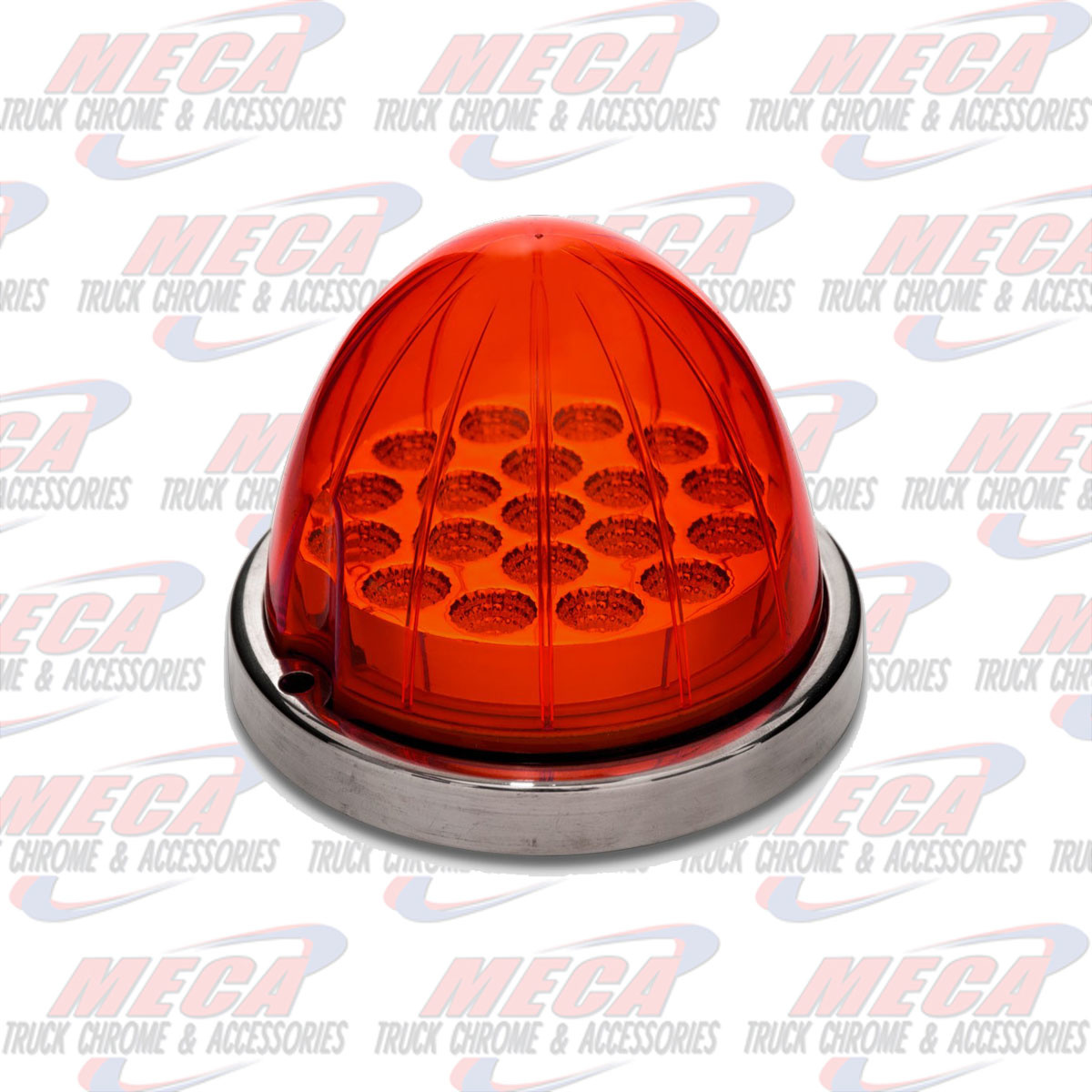 RED WATERMELON LED W/ REFLECTOR CUP & LOCK RING