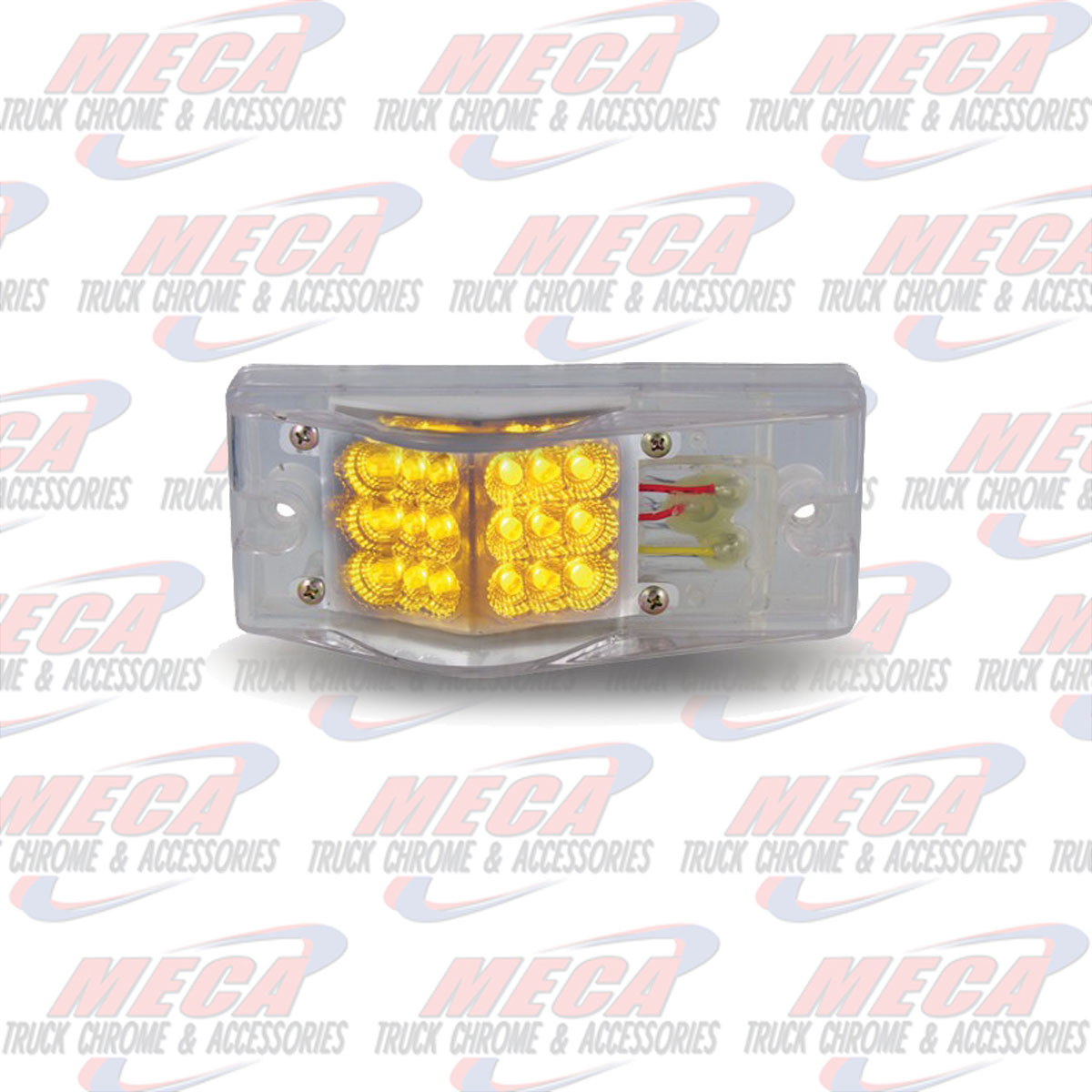 LIGHT MID TURN 18 LEDS SURFACE FLUSH MOUNT CLEAR AMBER