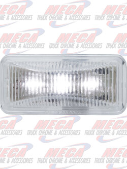 SMALL RECT. WHITE/CLEAR 3-LED UTILITY SEALED LIGHT