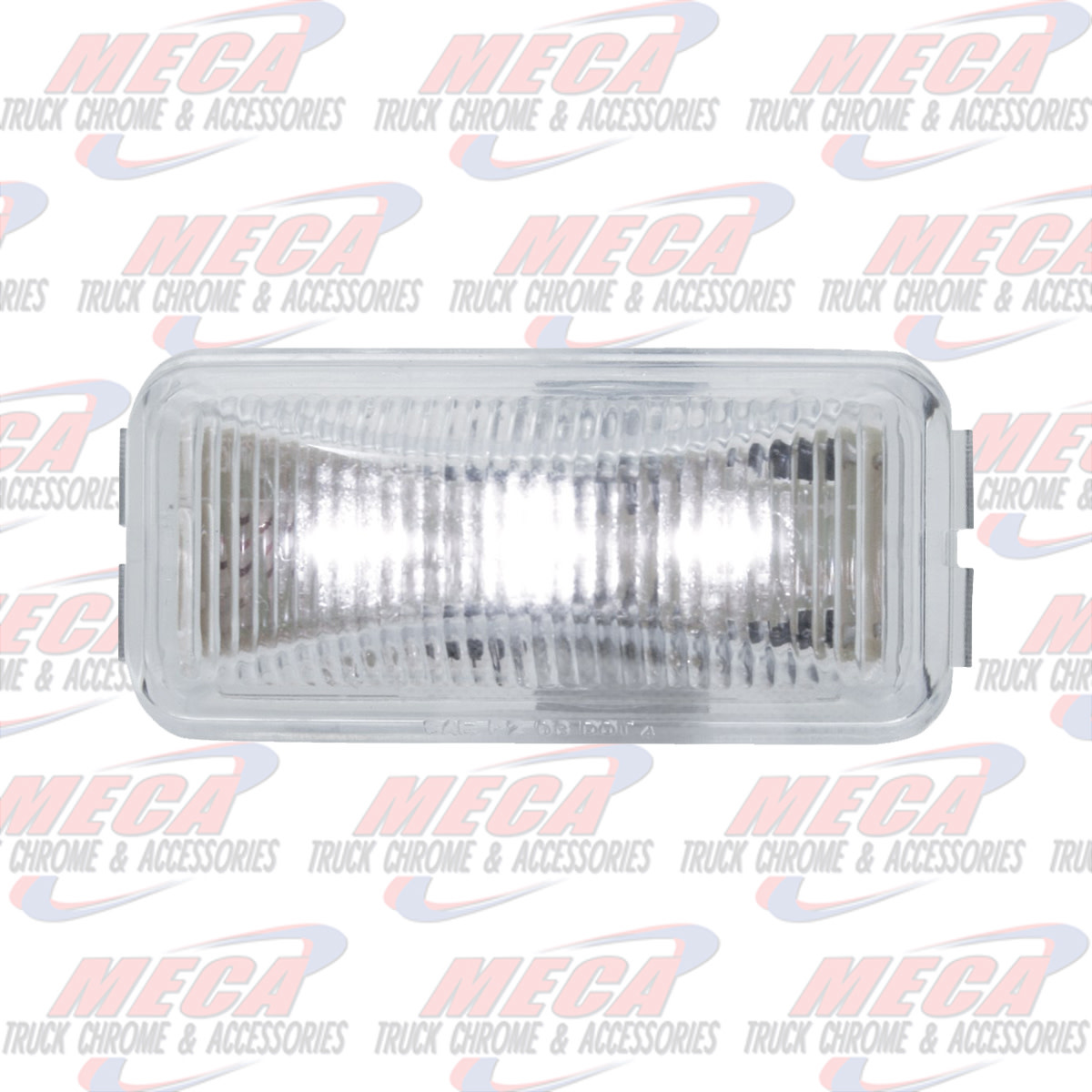 SMALL RECT. WHITE/CLEAR 3-LED UTILITY SEALED LIGHT