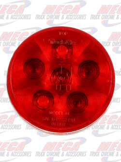 LED 4'' 6-DIODE RED SUPER 44