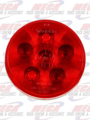 LED 4'' 6-DIODE RED SUPER 44