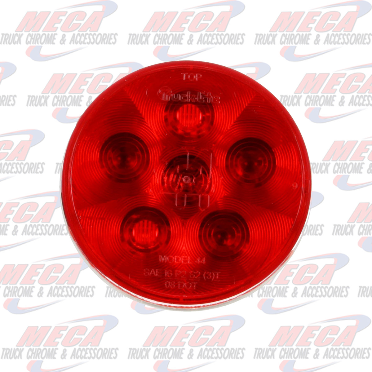 LED 4'' 6-DIODE RED SUPER 44