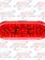 LIGHT OVAL LED RED MODEL 60, 26 DIODE