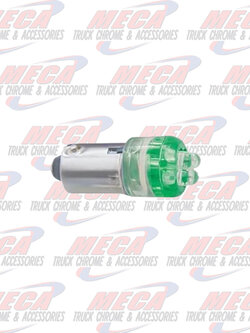 LED 1893 BULB W/ 4 GREEN MICRO LED'S 2PK