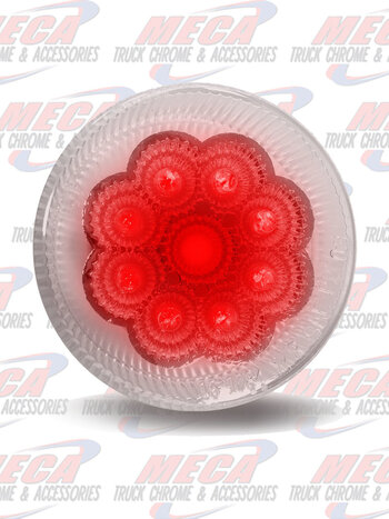 *** Discontinued *** 2 1/2" Clear Red LED (9 Diodes)