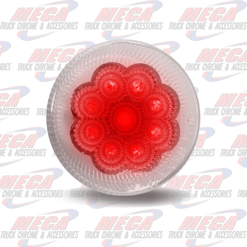 *** Discontinued *** 2 1/2" Clear Red LED (9 Diodes)