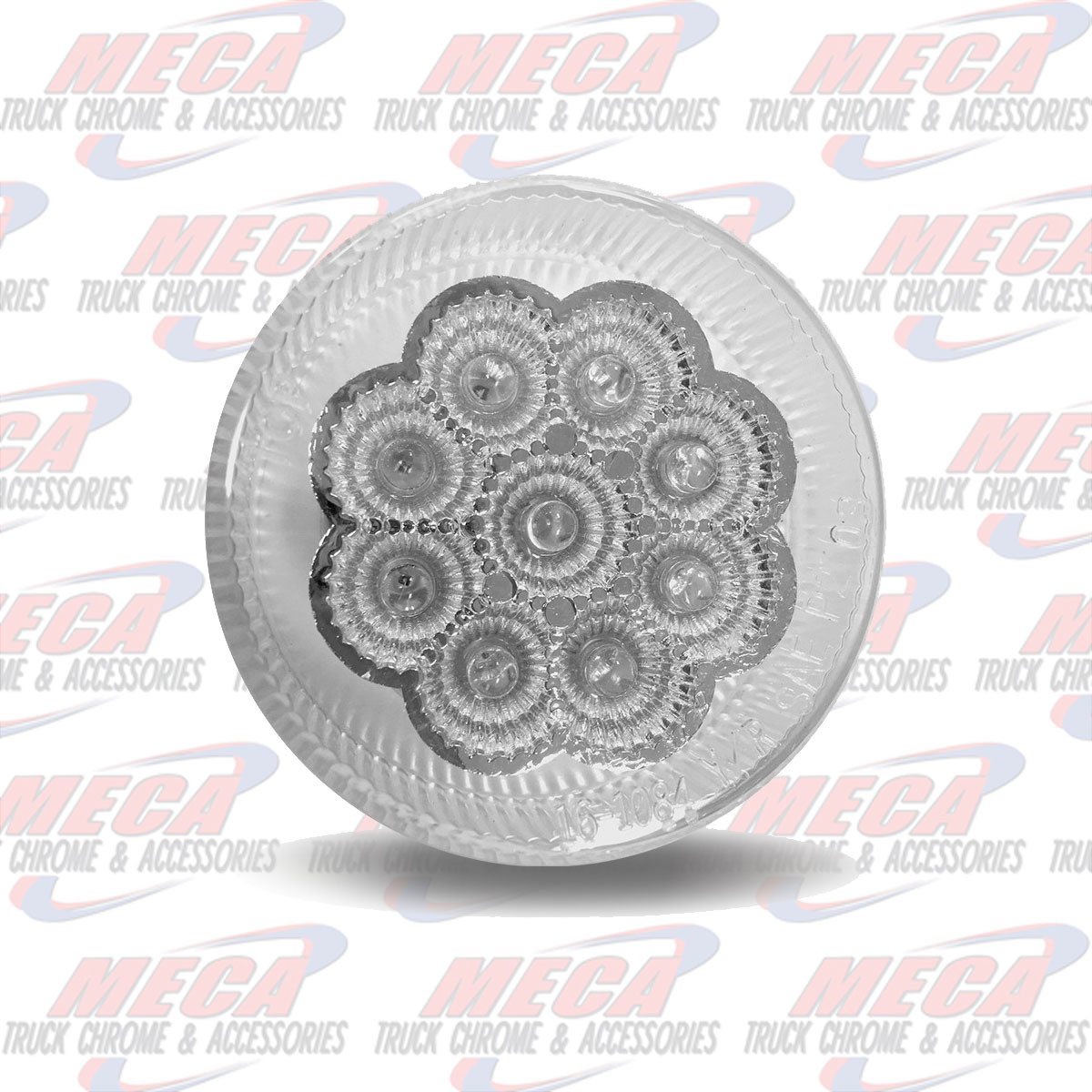 *** Discontinued *** 2 1/2" Clear Red LED (9 Diodes)