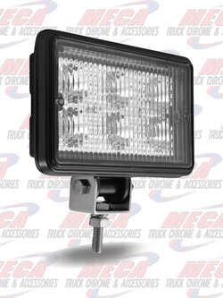 4" x 6" Rectangular Heavy Duty LED Work Fog Light - Spot Beam - 1200 Lumens (6 Diodes)