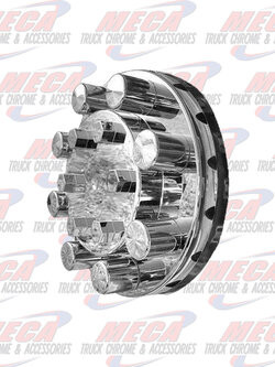 HUBCAP REAR PLASTIC W/ TOP HAT NUT COVERS