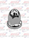 *** Use CNC6989 *** NUT COVER ROUNDED SPIKE PUSH ON W/FLANGE 33MM 20/PK single