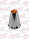 NUT CVR FLAT TOP PUSH ON W/FLANGE 33MM *AMBER20/PK single