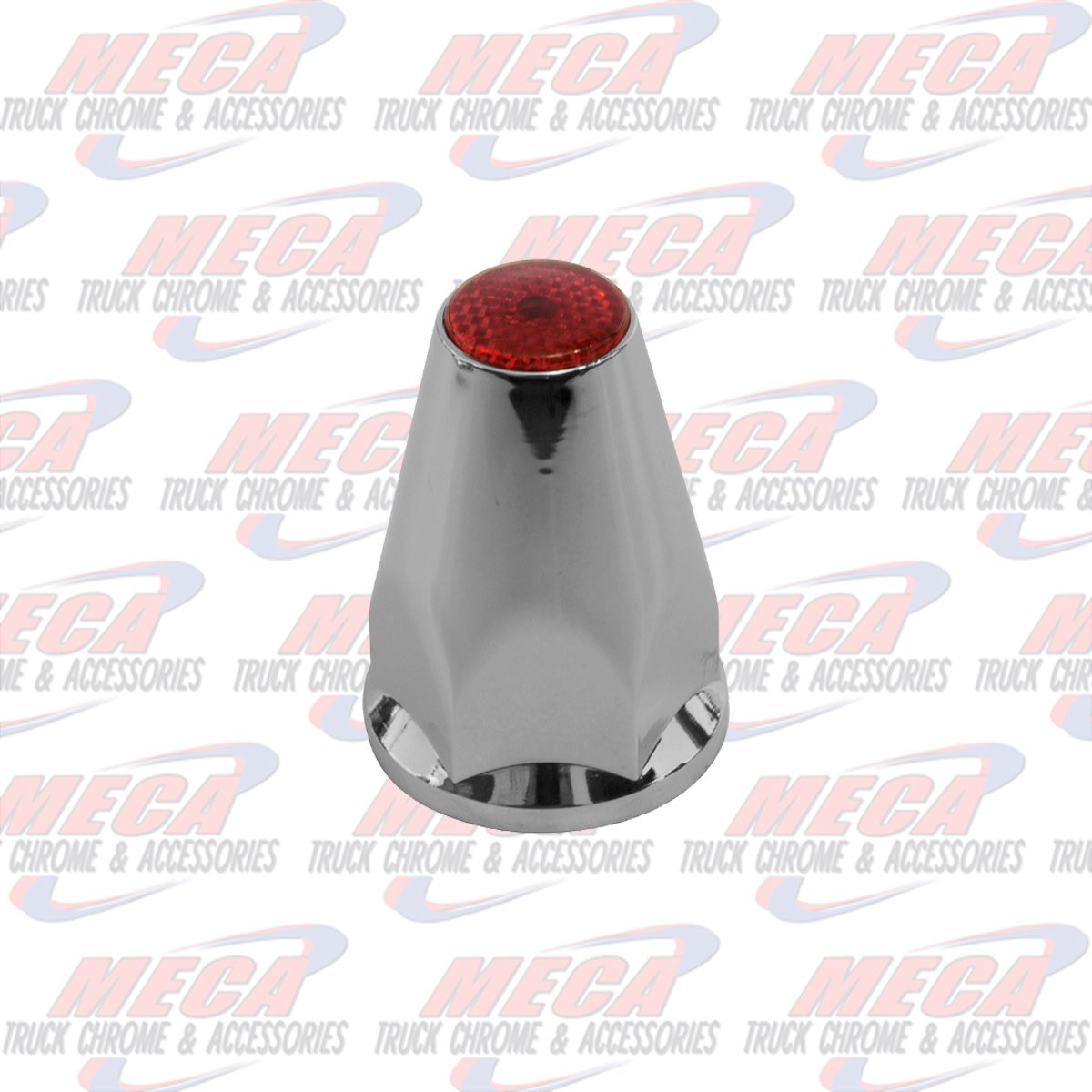 NUT COVER FLAT PUSH ON W/FLANGE 33MM *RED 20/PACK single
