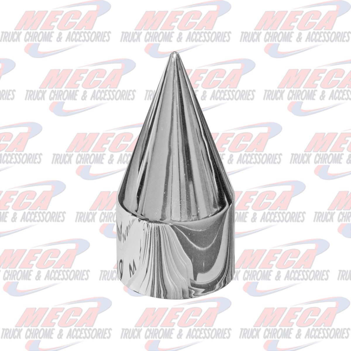 NUT COVER PLASTIC CHROME THREADED 33MM SPIKE TIP single