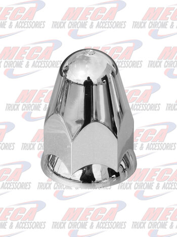NUT COVER 1.5'' ROUNDED PUSH ON PLASTIC W/ FLANGE single