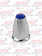 NUT COVER PUSH ON W/FLANGE 33MM FLAT TOP BLUE20/PK single