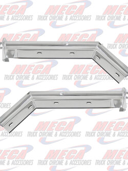 MUDFLAP HANGER ANGLED CHROME ECO 1-1/8'' single