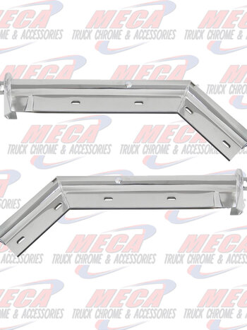 MUDFLAP HANGER ANGLED CHROME ECO 1-1/8'' single