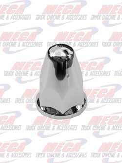 NUT COVER ROUNDED PUSH ON W/FLANGE 33MM 20/PACK single