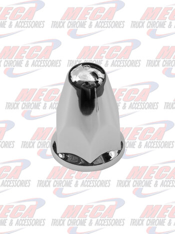 NUT COVER ROUNDED PUSH ON W/FLANGE 33MM 20/PACK single