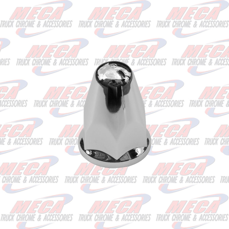 NUT COVER ROUNDED PUSH ON W/FLANGE 33MM 20/PACK single