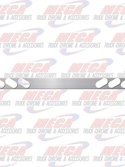1 PC S.S. REAR LIGHT BAR W/ SLANTED OVAL HOLES