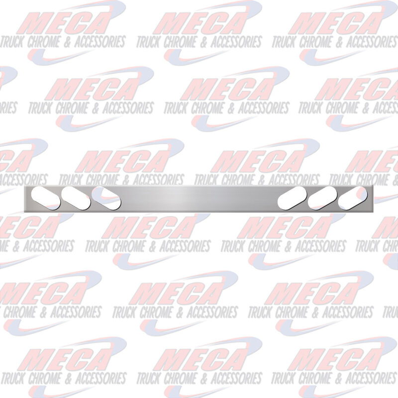1 PC S.S. REAR LIGHT BAR W/ SLANTED OVAL HOLES