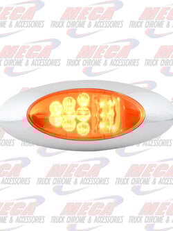 OVAL Y2K AMBER/CLEAR SIDE MARKER & TURN LED LIGHT