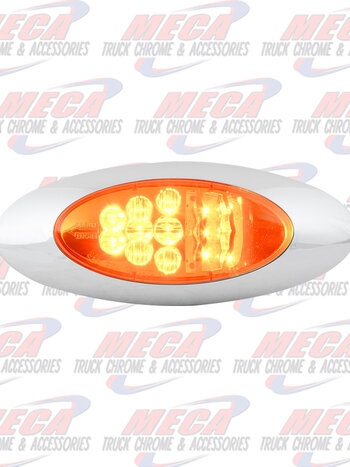 OVAL Y2K AMBER/CLEAR SIDE MARKER & TURN LED LIGHT