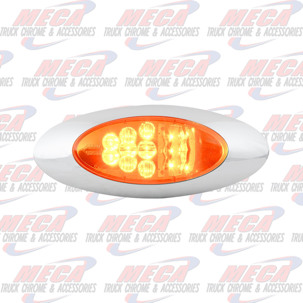 OVAL Y2K AMBER/CLEAR SIDE MARKER & TURN LED LIGHT