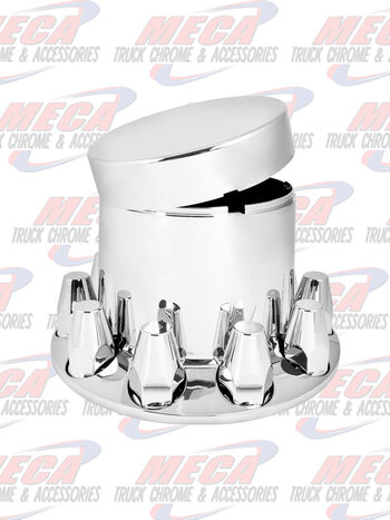 CR. ABS REAR AXLE COVER FLAT W/SCREW-ON 33MM NUT COVER