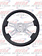 STEERING WHEEL 16" CLASSIC BLACK LEATHER 4 CHROME SPOKE
