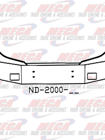 VALLEY CHROME BUMPER SETBACK 20'' FORD STERLING W/ FOG