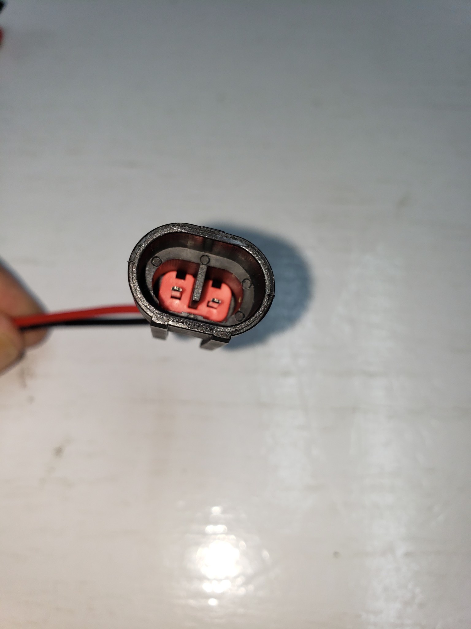 PLUG MALE/FEMALE SET 2 WAY WIRE - BLACK