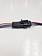 PLUG MALE/FEMALE SET 3 WAY WIRE - BLACK
