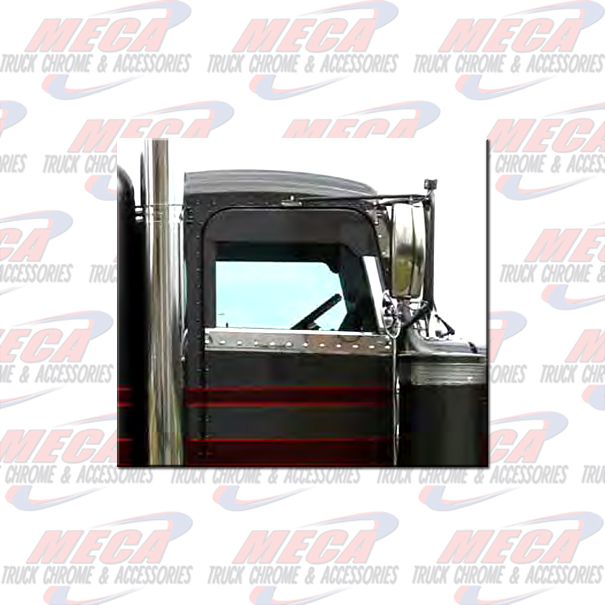 EXTERIOR WINDOW SILL 2005 PB TRIM W/ CAB MOUNTED MIRRORS PR UPPER DOOR/UNDER WINDOW TAPE MOUNT