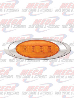 LED LIGHT P1 PHOENIX AMBER W/ BEZEL