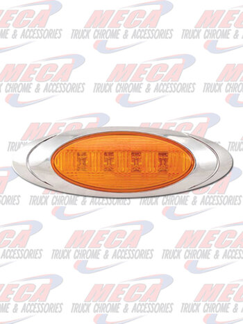 LED LIGHT P1 PHOENIX AMBER W/ BEZEL