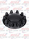 UNITED PACIFIC AXLE COVER FRONT MATT BLACK WITH 33MM THREADED NUT COVER