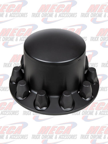 UNITED PACIFIC AXLE COVER REAR MATTE BLACK WITH 33MM THREADED NUT COVERS