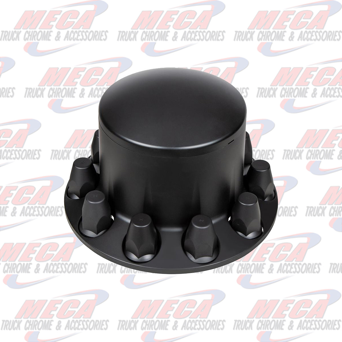 UNITED PACIFIC AXLE COVER REAR MATTE BLACK WITH 33MM THREADED NUT COVERS