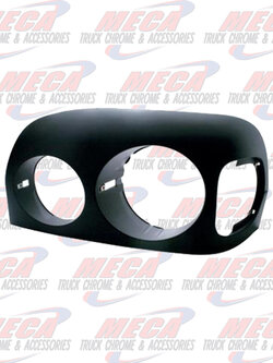 (BOX) BLACK FREIGHTLINER CENTURY HEADLIGHT BEZEL - PASSENGER SIDE