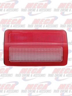 (BULK) 2006+ PETERBILT PASSENGER DOOR LIGHT LENS - RED