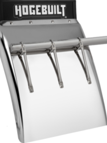 QTR FENDER 30" 430 S/S W/MOUNTING TUBE & BRACES UNASSEMBLED