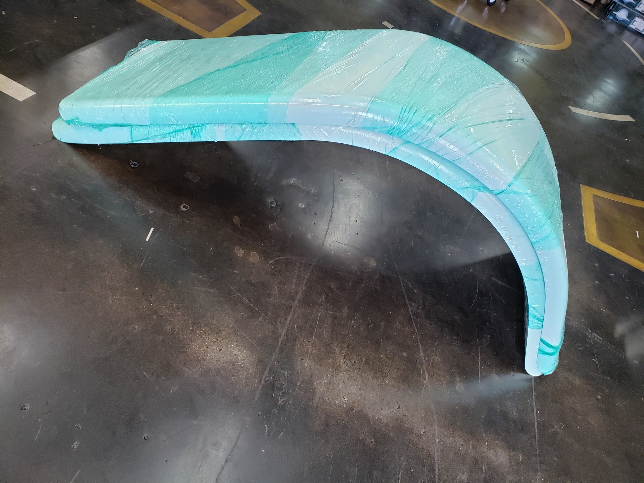 HALF FENDER EXTRA LONG STRAIGHT FIBERGLASS SET THIN