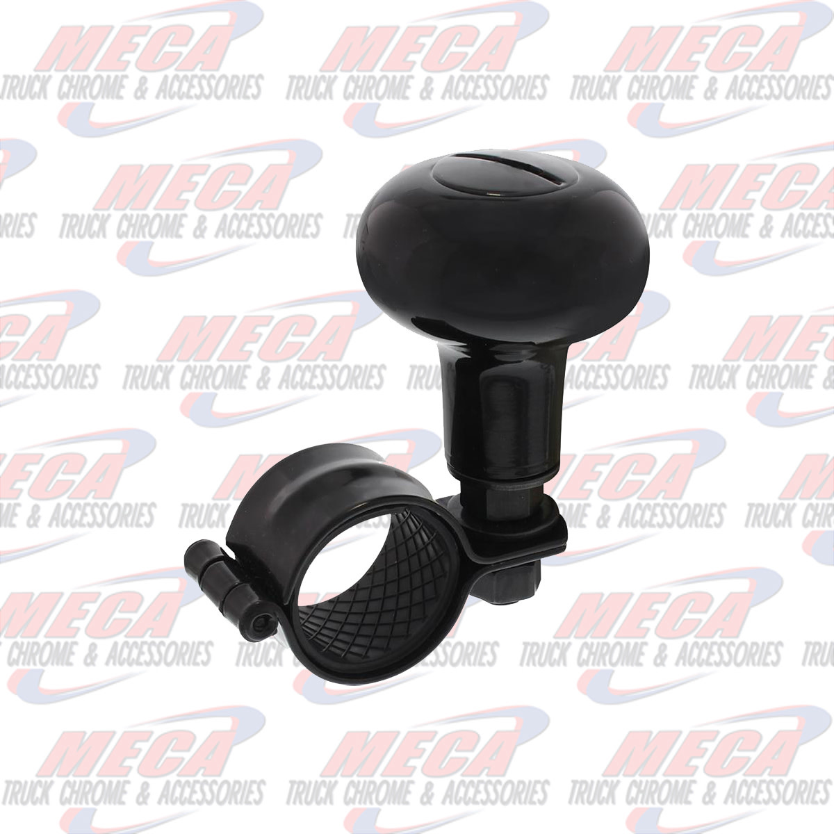 UNITED PACIFIC STEERING WHEEL SPINNER KNOB BLACK FITS 1-1/8" TO 1-5/6" DIA.