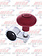 STEERING WHEEL SPINNER KNOB CANDY RED FITS 1-1/8" TO 1-5/6" DIA.