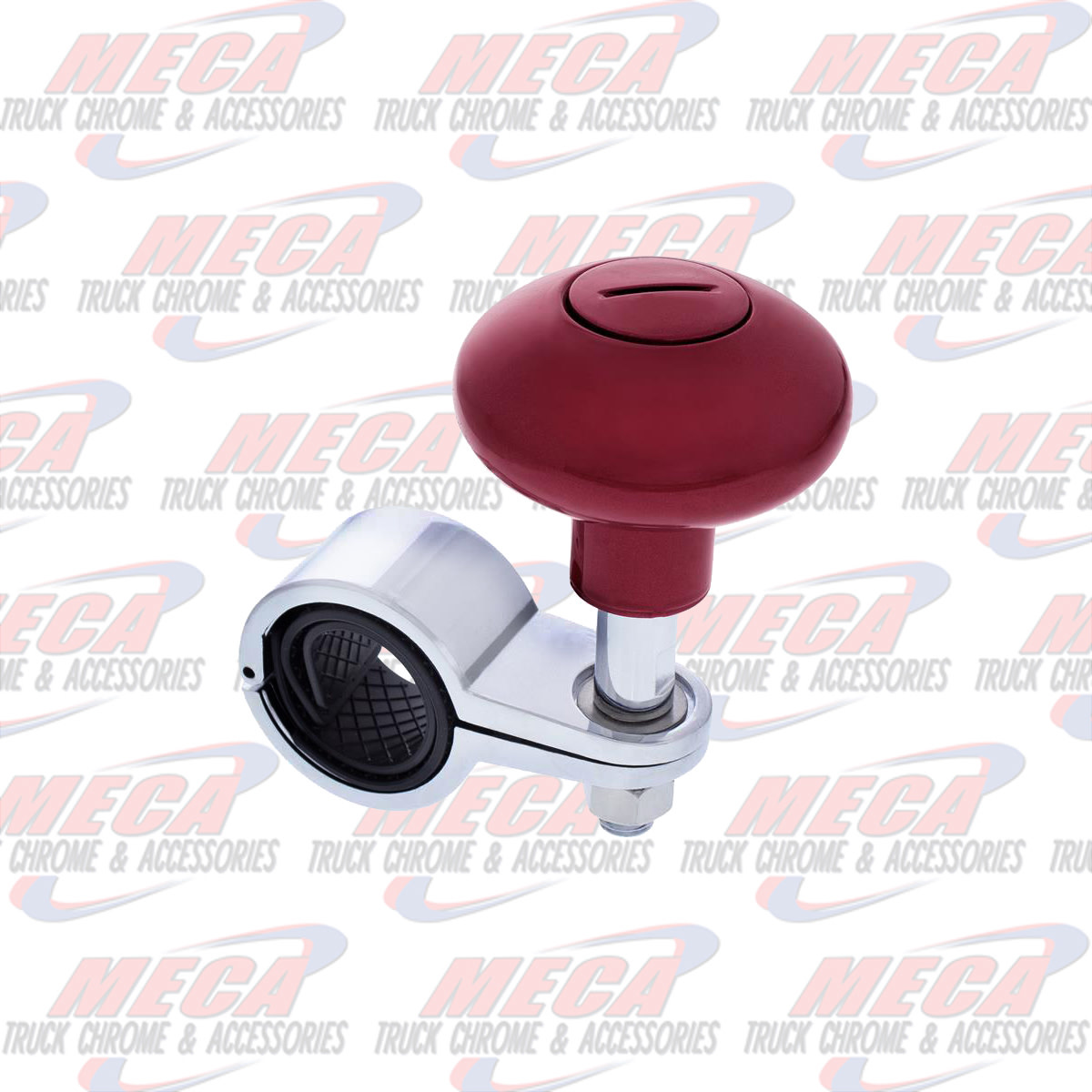 STEERING WHEEL SPINNER KNOB CANDY RED FITS 1-1/8" TO 1-5/6" DIA.