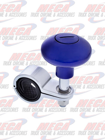 STEERING WHEEL SPINNER KNOB INDIGO BLUE FITS 1-1/8" TO 1-5/6" DIA.