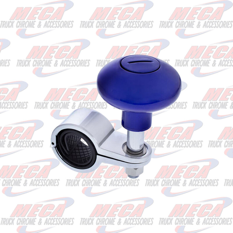 STEERING WHEEL SPINNER KNOB INDIGO BLUE FITS 1-1/8" TO 1-5/6" DIA.